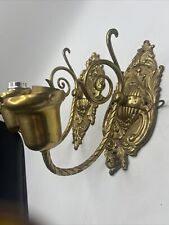 Mod Dep Brass Wall Sconce Wired Candle Holder Vintage Set Of 2 Light Lamp picture