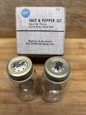Vintage Ball Mason Jar Salt & Pepper Shaker Set with Original Box picture