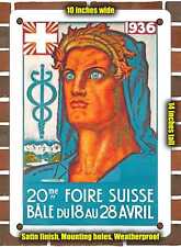 METAL SIGN - 1936 20th Swiss Fair, Basel - 10x14 Inches picture