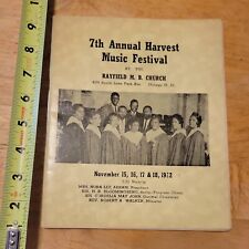 7TH ANNUAL HARVEST 1962 AFRICAN AMERICAN RAYFIELD CHRUCH RARE VINTAGE picture
