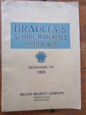 1923 CATALOG A MILTON BRADLEY SCHOOL MATERIALS BOOKS games paints crayons crafts picture