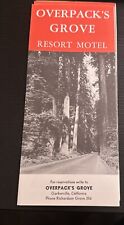 California Vintage Travel Brochures Redwoods Humboldt Forest Overpack’s Grove picture