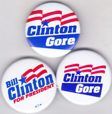Bill Clinton Political Campaign Buttons picture
