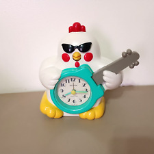 Vintage Rhythm Rock'N Roll Singing Chicken Speak Up Alarm Clock Japan *READ* picture