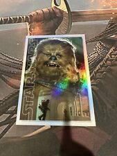 2022 Star Wars Masterwork Chewbacca #OT-15 Original Trilogy Poster Foil /299 picture