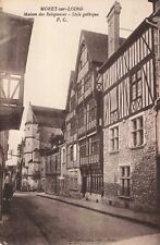Moret-sur-Loing France, House of Nuns Gothic Style, Vintage Postcard picture