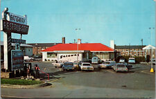 Vtg 1960s Gateway Restaurant Old Cars Wilmington Manor Delaware DE Postcard picture