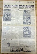 1964 newspaper BALTIMORE COLTS defeat Chicago Bears by 52-0 NFL football score picture