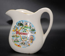 Wisconsin McCoy Pottery No. 365 Pitcher USA WI Wisc. 7” Handle to Spout F-4 picture