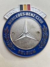 Badge Mercedes-Benz Club Belgium Since 1978 auto car radiator grille badge  picture