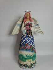 2003 Jim Shore Heartwood Creek Guardian of the Garden and Flowers Angel B114407 picture