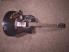 Johnathan Ross John Redcorn King Of The Hill Signed Guitar With DAVID Roman Art picture