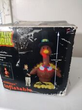VINTAGE  TOTALLY GHOUL 7.5 FT INFLATABLE THANKSGIVING TURKEY WITH LIGHTS picture