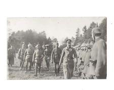 German  Crown Prince Inspecting German Troops - Photo Postcard - WWI picture