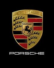 Porsche Logo Holographic 11x14 Matted Frame picture