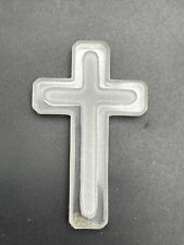 Clear Acrylic Lucite Cross Holy Religious Figurine Christian 2.5
