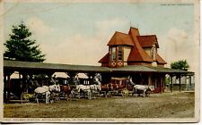ca 1905 DB Phostint Postcard - Railway Station - Bethlehem, New Hampshire - Good picture