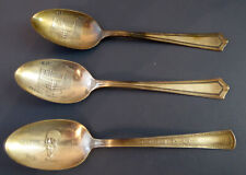 Lot of 3 Antique Kern's Department Store Souvenir Spoons Silverplate 1922-23 picture