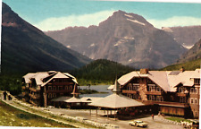 Many Glacier Hotel Advert Glacier National Park Montana Unused Postcard c1950s picture