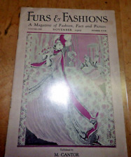 ANTIQUE FASHION CATALOG NOVEMBER 1925 FURS & FASHIONS MAGAZINES VOLUME 1  CANTOR picture