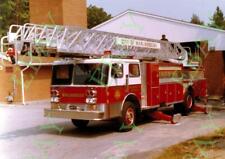 MARLBOROUGH, MA Fire Apparatus - 5x7 PHOTO: L-1 1982 E-One 110’ picture