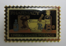 Pharmacy United States Postage Stamp Replica Pin Novopharm with gift box picture