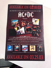 AC/DC Catalog Remasters PROMO WINDOW CLING DECAL DISPLAY 2003 Epic BON SCOTT #3 picture