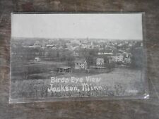 Jackson Minnesota Birds Eye Town View Postcard 1910 picture