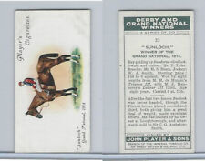 P72-88 Player, Derby & Grand Winners, 1933, #33 Sunloch, WJ Smith, Horse picture