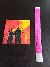 TWENTY ONE PILOTS CLANCY SLIPCASE CD PERSONALLY SIGNED ART CARD +EVENT WRISTBAND picture
