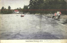 1930 Wolfeboro,NH Sandy Beach Carroll County New Hampshire Antique Postcard picture