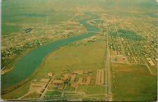 Freeport Tx Aerial View 1964 Postcard Vintage Brazosport Senior High School picture