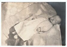 ca 1920s - POST MORTEM Photo of dead Baby / Child - Upstate NY  picture