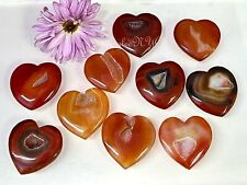 Wholesale Lot 1 Lb Natural Druzy Carnelian Crystal Heart ❤️ Healing Energy picture
