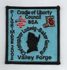 2002 Valley Forge Pilgrimage Patch (Gen. Ludwig-Baker), Scout Stuff Back, Mint picture