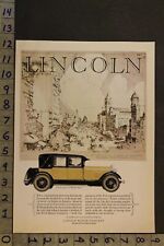 1927 LINCOLN SEDAN PENNSYLVANIA AVENUE WASHINGTON DC FORD MOTOR CAR AUTO AD UM84 picture