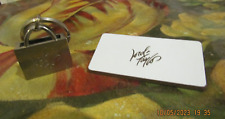 Lord & Taylor shopping bag Keychain w/VTG Lord and Taylor Employee Badge picture