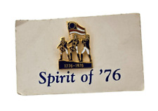 Vintage Bicentennial Spirit of '76 Lapel Pin NOC picture