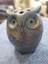 Vintage 2-Piece Owl Incense Burner Brown - Japan Imperial Import 3.5 picture