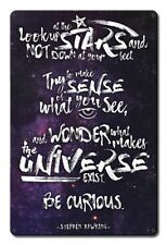 Stephen Hawking Stars Quote Metal Sign picture