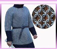 XL Size BUTTED RUST PROOF ARMOR  HAUBERGEON Chain Mail Shirt  picture