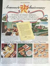Armour Meats 75th Anniversary   , original 1941 Ad  picture