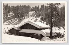 c1940s Historic Badger Pass Ski House~Yosemite~California CA~RPPC B&W Postcard picture
