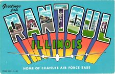 Greetings From Rantoul, Illinois, Home of Chanute Air Force Base Postcard picture