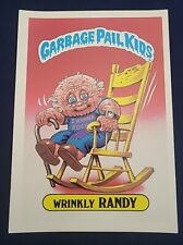 1986 Garbage Pail Kids 5x7 First Series Wrinkly Randy #35 picture