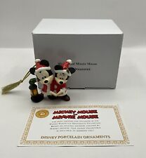 Disney Mickey & Minnie Mouse 2018 Early Moments Porcelain Ornament  picture