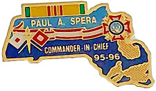 VFW 1995-1996 Paul A. Spera Commander-in-Chief Massachusetts Lapel Pin picture