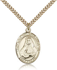 Saint Rose Philippine Medal For Men - Gold Filled Necklace On 24 Chain - 30 ... picture