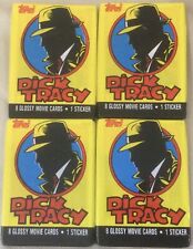 1990 Topps - Dick Tracy Wax Packs - 4 Pack Lot picture