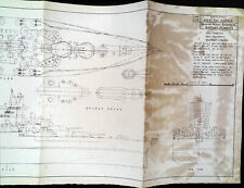 U.S.S. California Warship Drawing Blue Print   picture